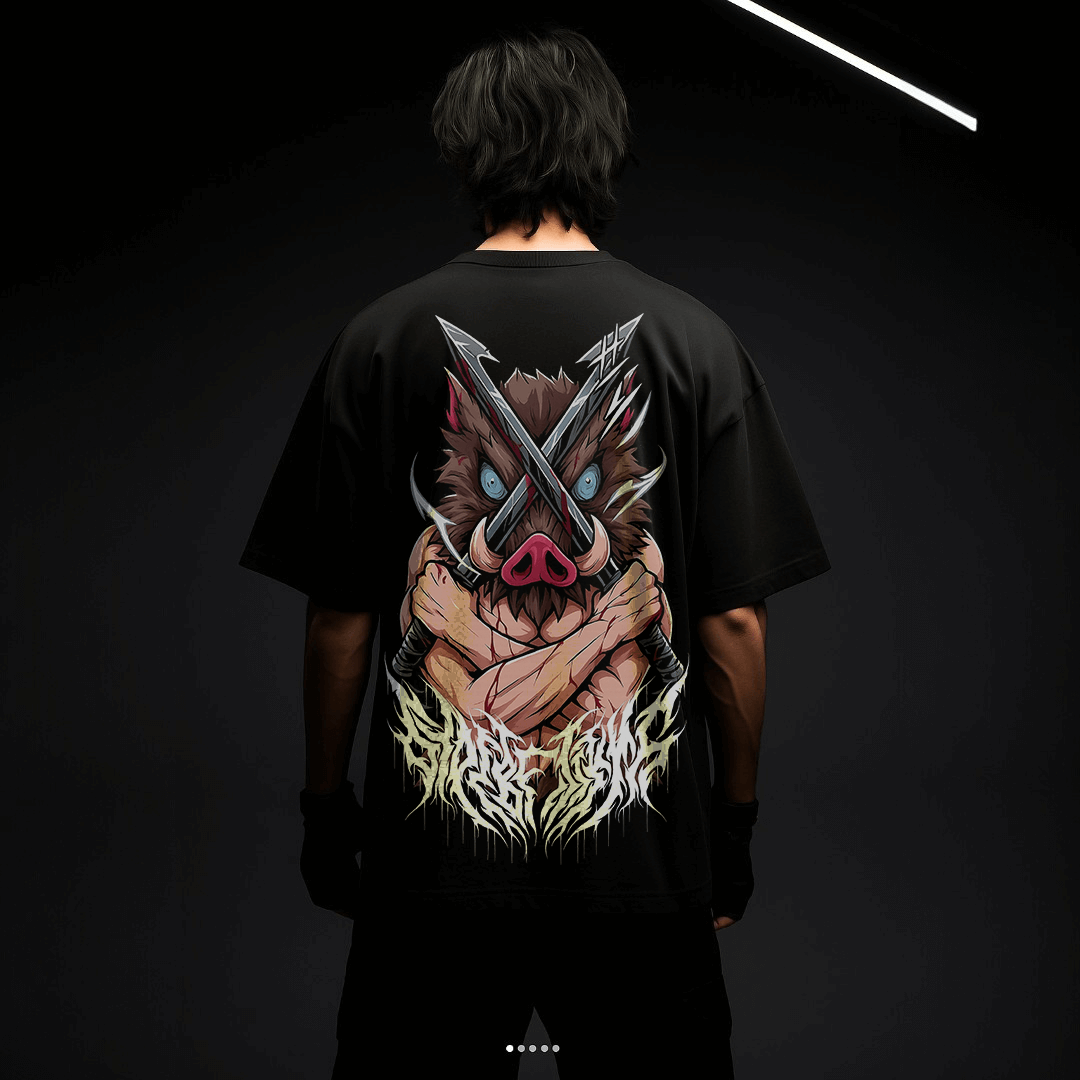 CAMISETA OVERSIZED PREMIUM INOSUKE DEMON SLAYER