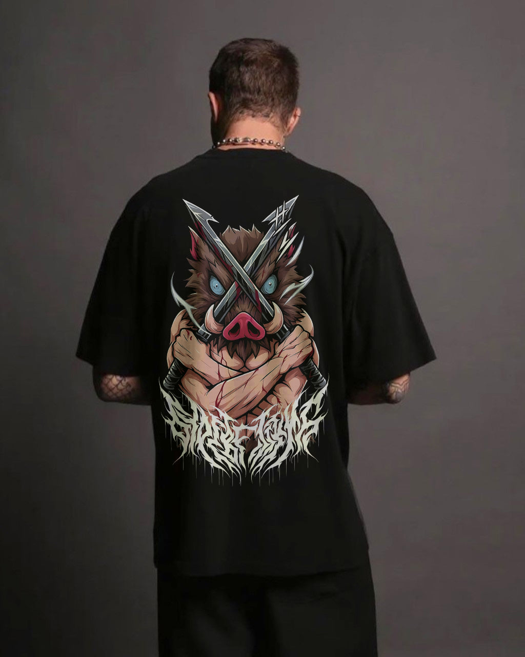 CAMISETA OVERSIZED PREMIUM INOSUKE DEMON SLAYER