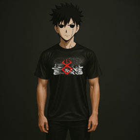CAMISETA ANIME FIT™️ BERSERK GUTS CONFUSÃO