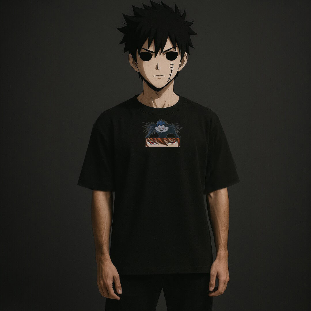 CAMISETA OVERSIZED PREMIUM DEATH NOTE KIRA