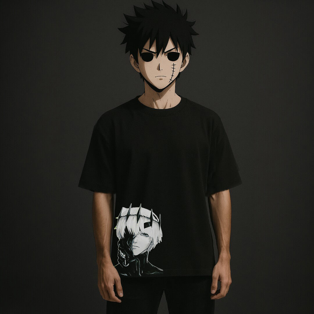 CAMISETA OVERSIZED PREMIUM TOKYO GHOUL KANEKI