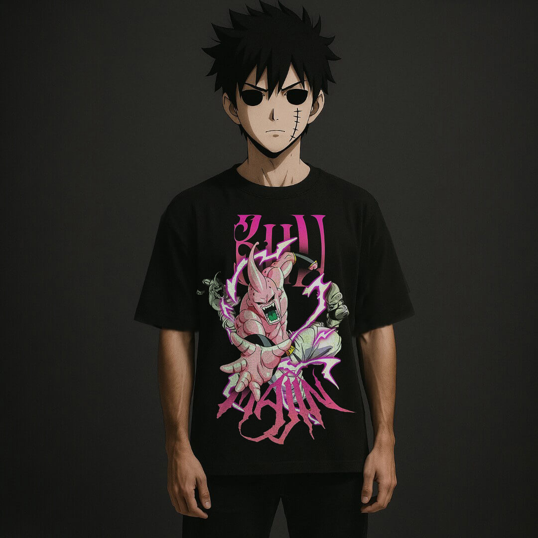 CAMISETA OVERSIZED PREMIUM DRAGON BALL MAJIN BUU