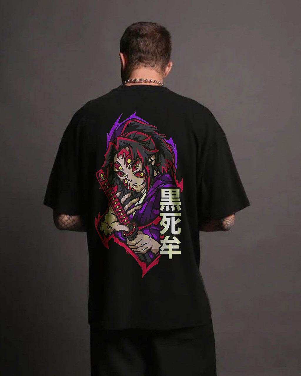 CAMISETA OVERSIZED PREMIUM DEMON SLAYER KOKUSHIBO