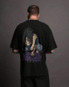 CAMISETA OVERSIZED PREMIUM NARUTO SASUKE