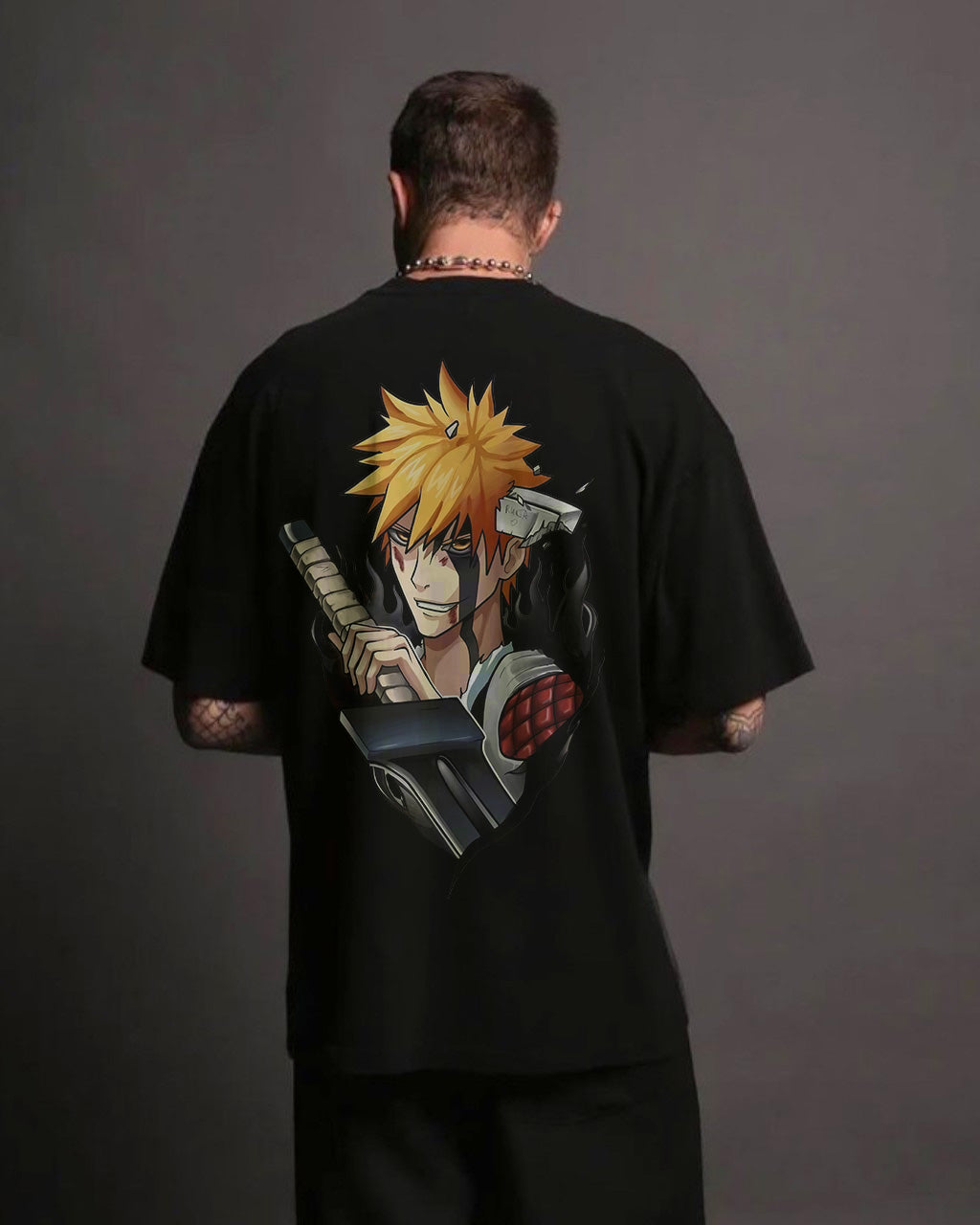 CAMISETA OVERSIZED PREMIUM BLEACH ICHIGO CHAMAS