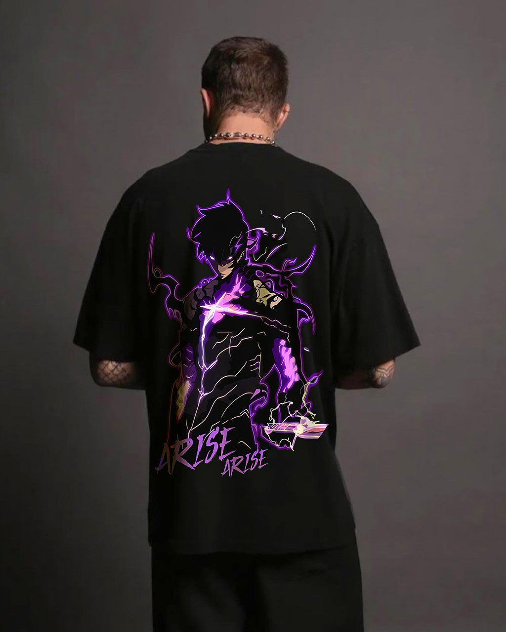 CAMISETA OVERSIZED PREMIUM SOLO LEVELING SUNG JIN-WOO