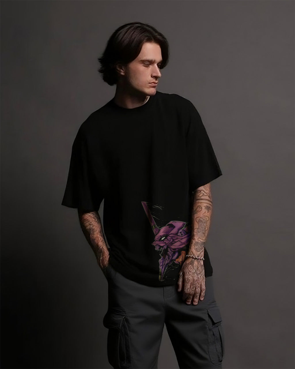 CAMISETA OVERSIZED PREMIUM EVANGELION EVA 01