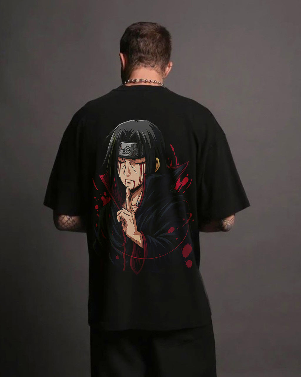 CAMISETA OVERSIZED PREMIUM NARUTO ITACHI