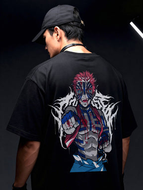 CAMISETA OVERSIZED PREMIUM DEMON SLAYER AKAZA