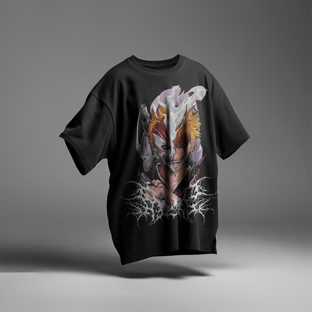 CAMISETA OVERSIZED PREMIUM BLEACH DARK ICHIGO