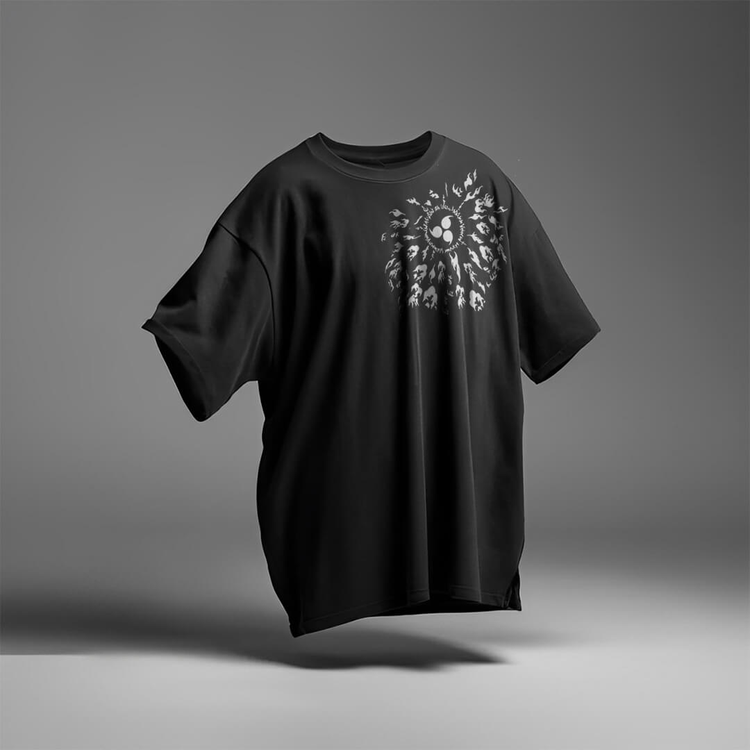 CAMISETA OVERSIZED PREMIUM NARUTO SASUKE