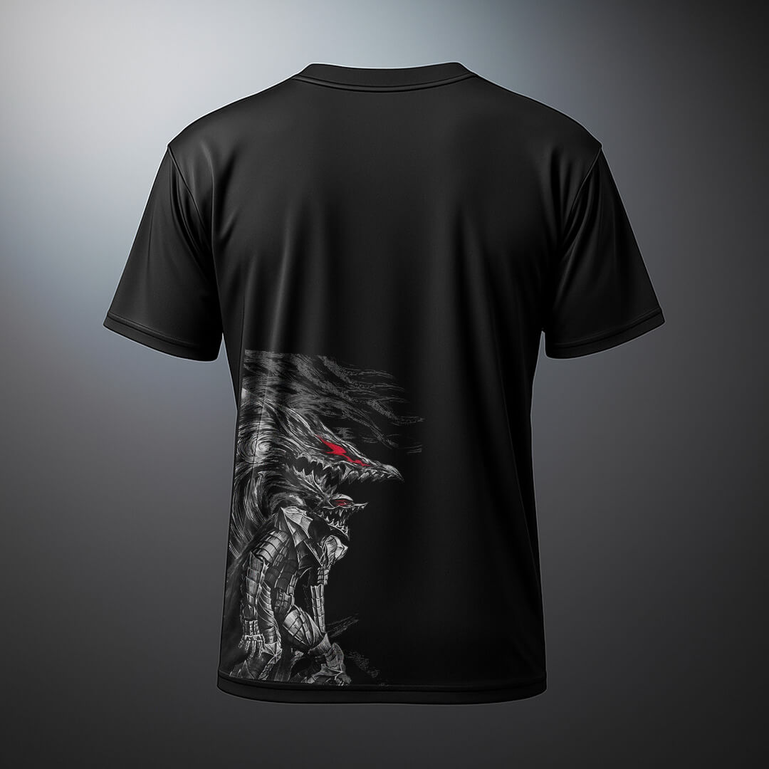 CAMISETA ANIME FIT™️ BERSERK GUTS CONFUSÃO
