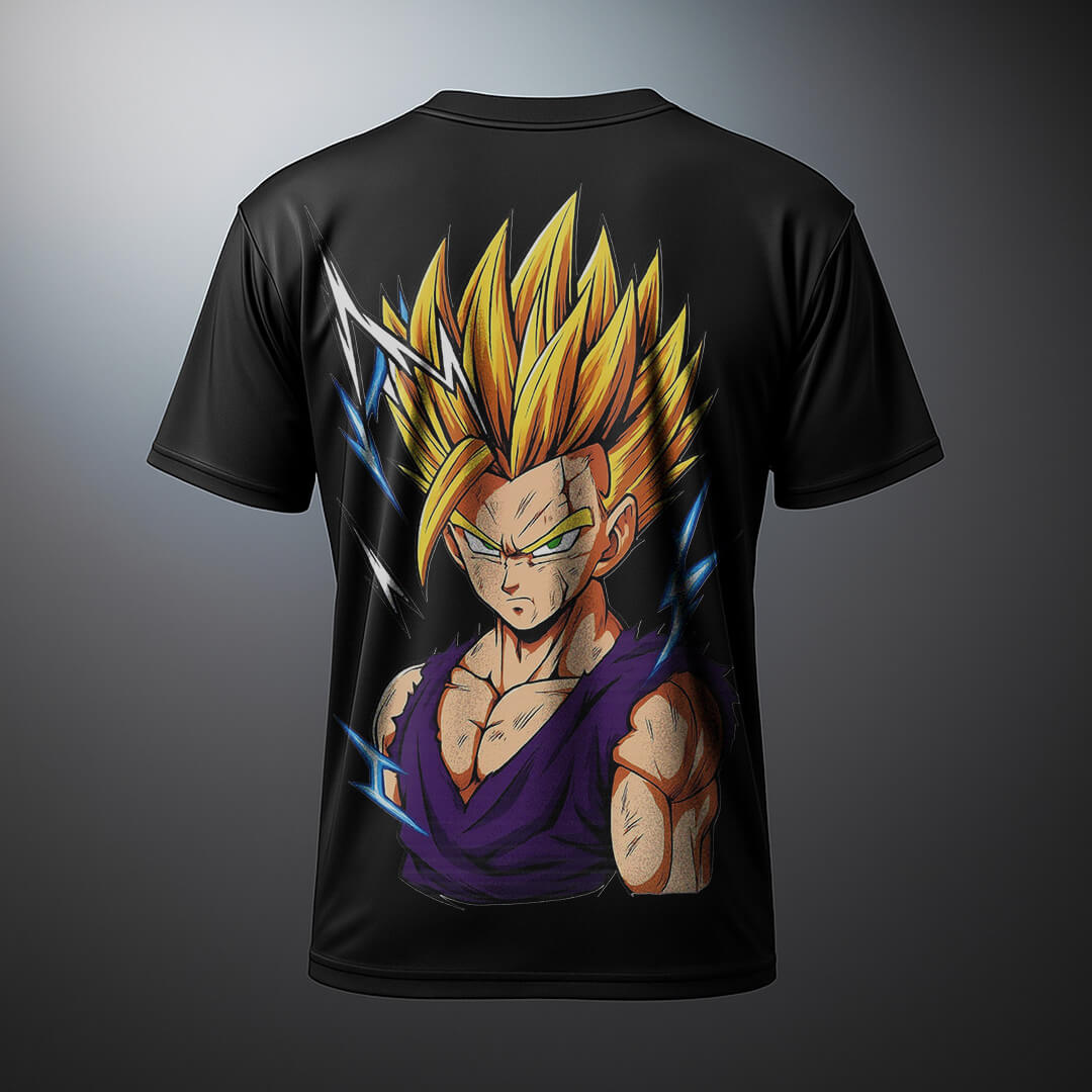 CAMISETA ANIME FIT™️ DRAGON BALL GOHAN SSJ2