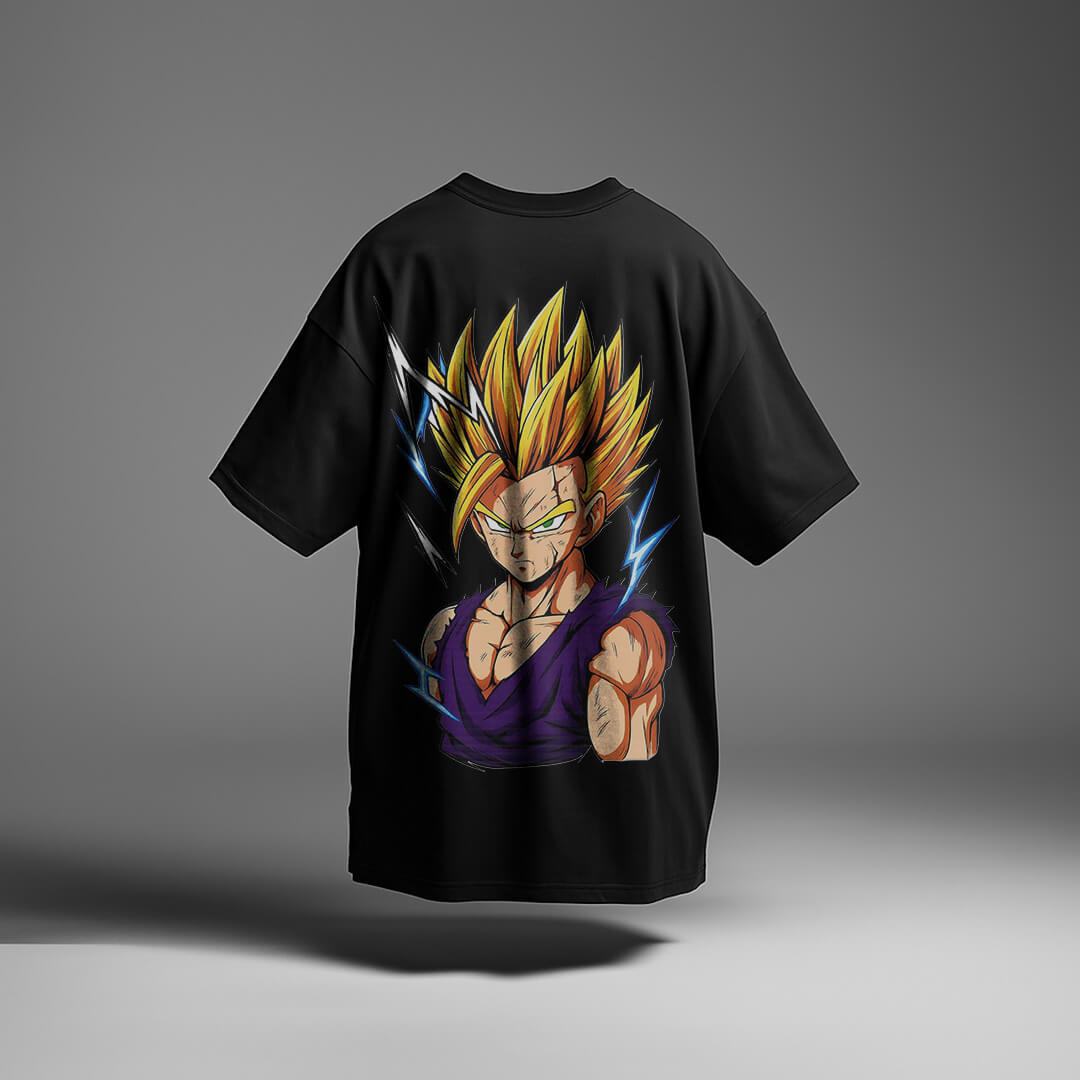 CAMISETA OVERSIZED PREMIUM DRAGON BALL GOHAN SSJ2