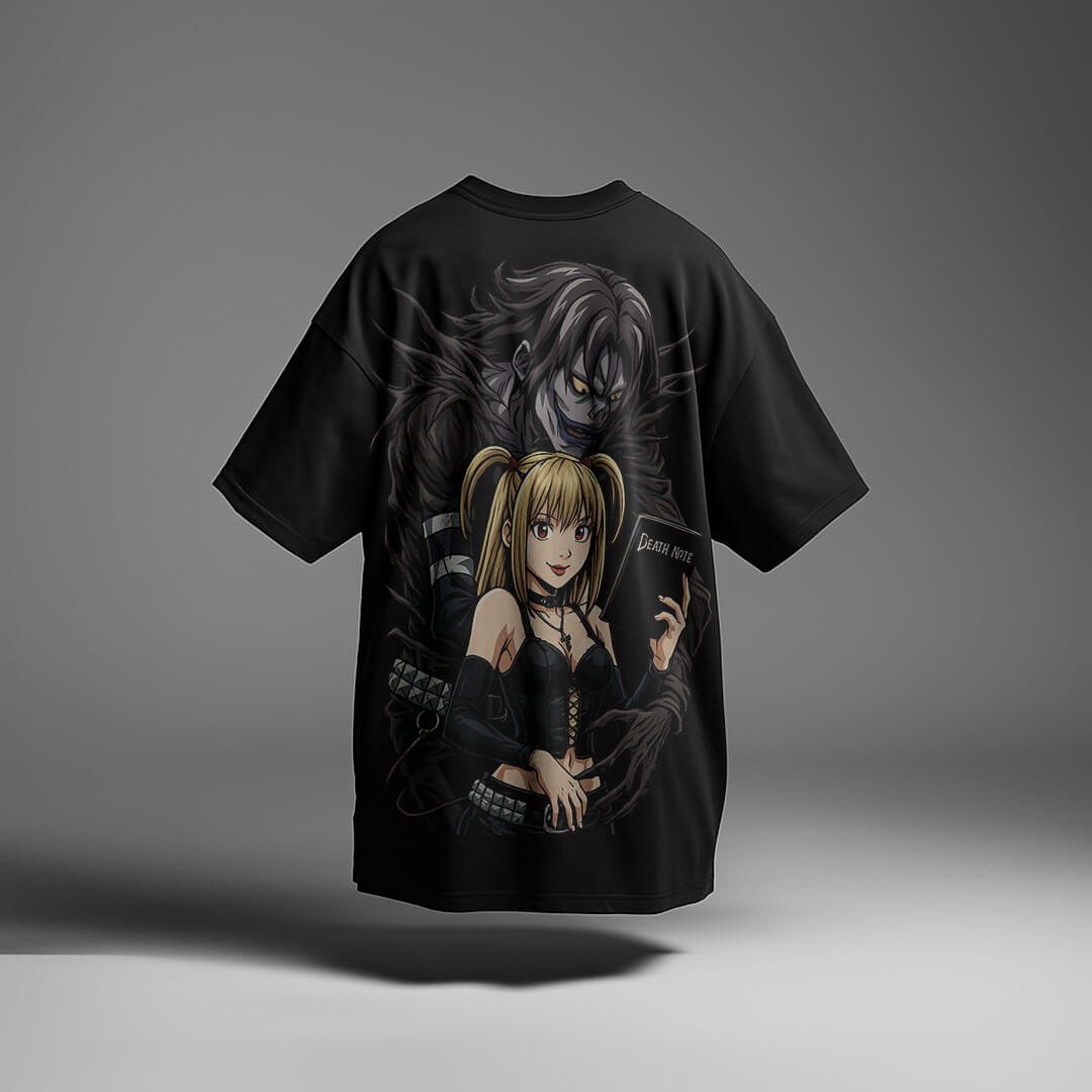 CAMISETA OVERSIZED PREMIUM DEATH NOTE MISA E RYUK