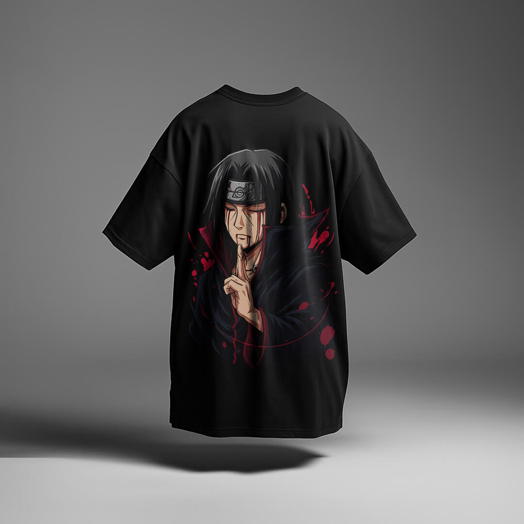 CAMISETA OVERSIZED PREMIUM NARUTO ITACHI