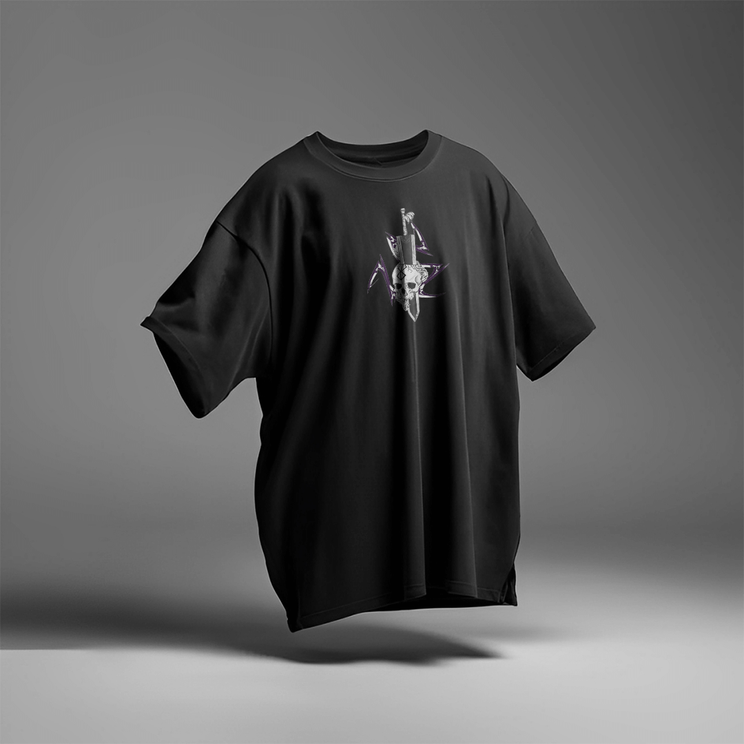 CAMISETA OVERSIZED PREMIUM BERSERK GUTS SKULL