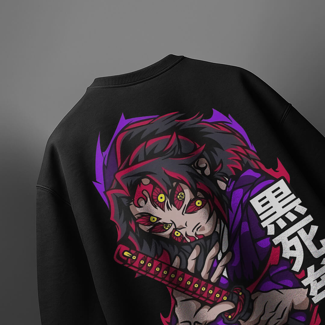 CAMISETA OVERSIZED PREMIUM DEMON SLAYER KOKUSHIBO