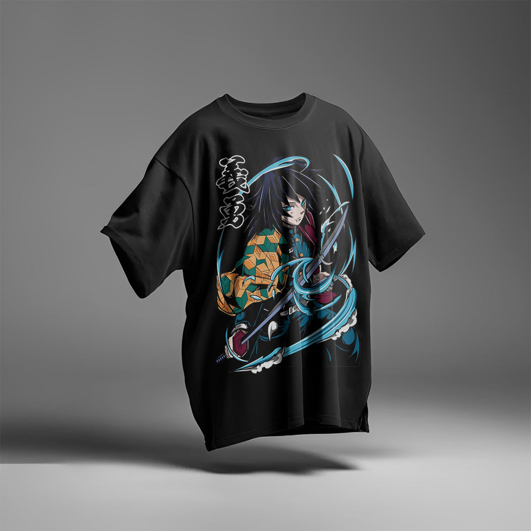 CAMISETA OVERSIZED PREMIUM DEMON SLAYER TOMIOKA