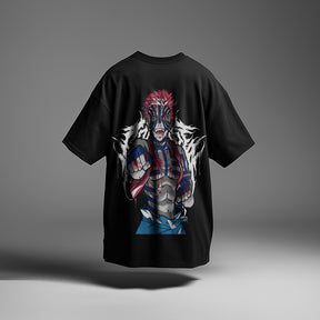 CAMISETA OVERSIZED PREMIUM DEMON SLAYER AKAZA