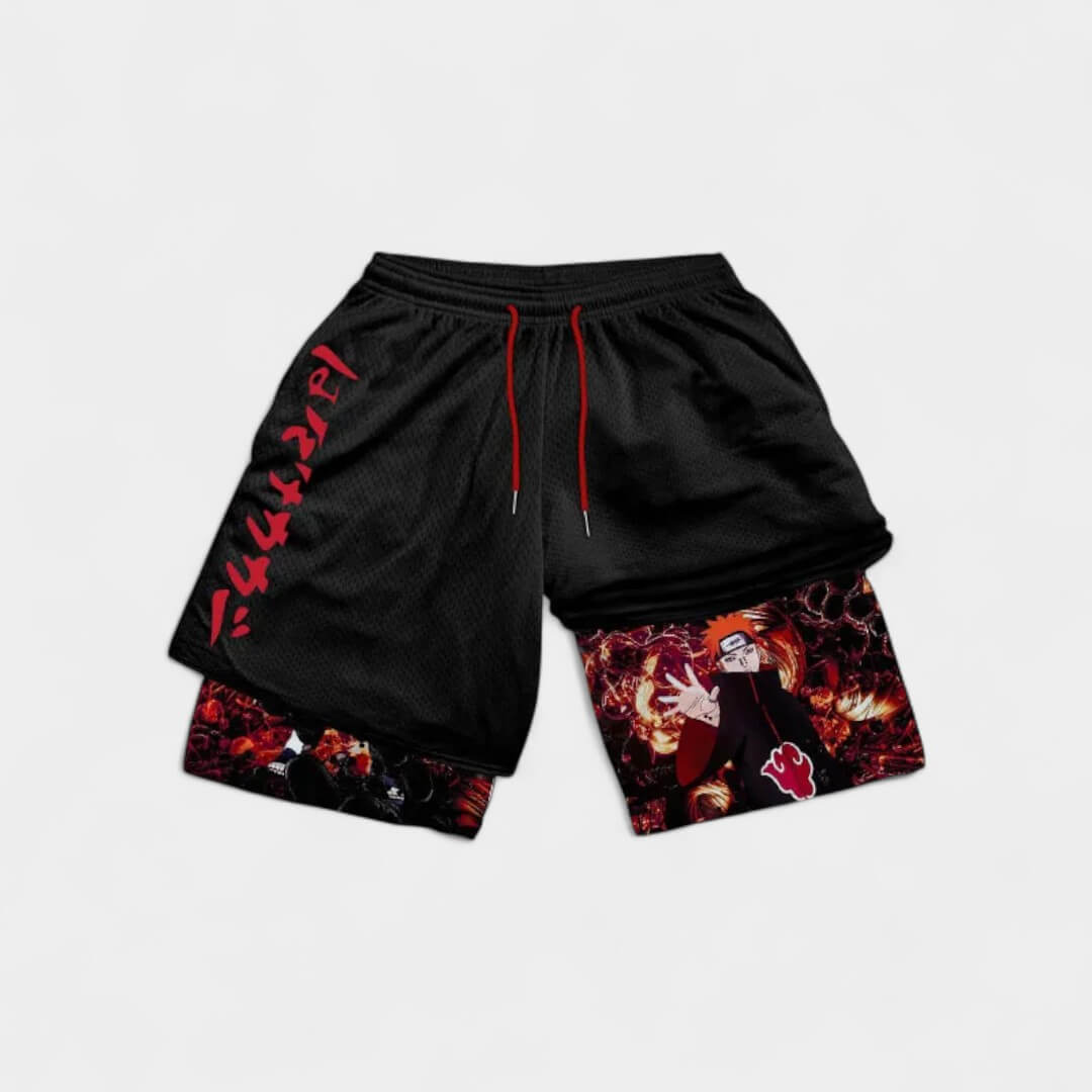 SHORT ANIME FIT™ UNISSEX PAIN MODO DESTRUIÇAO