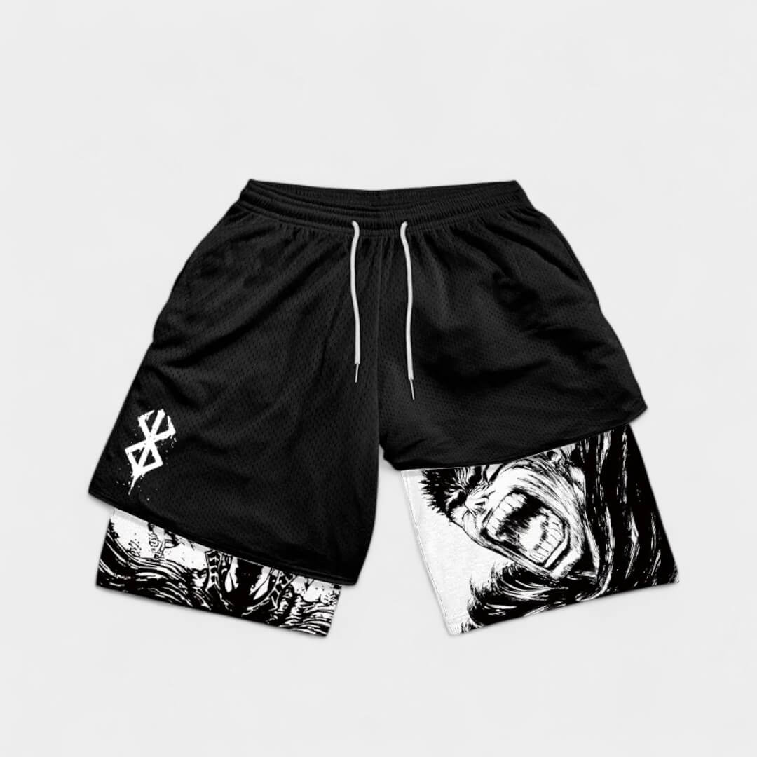 SHORT ANIME FIT™ UNISSEX GUTS SHOUT