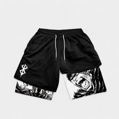 SHORT ANIME FIT™ UNISSEX GUTS SHOUT