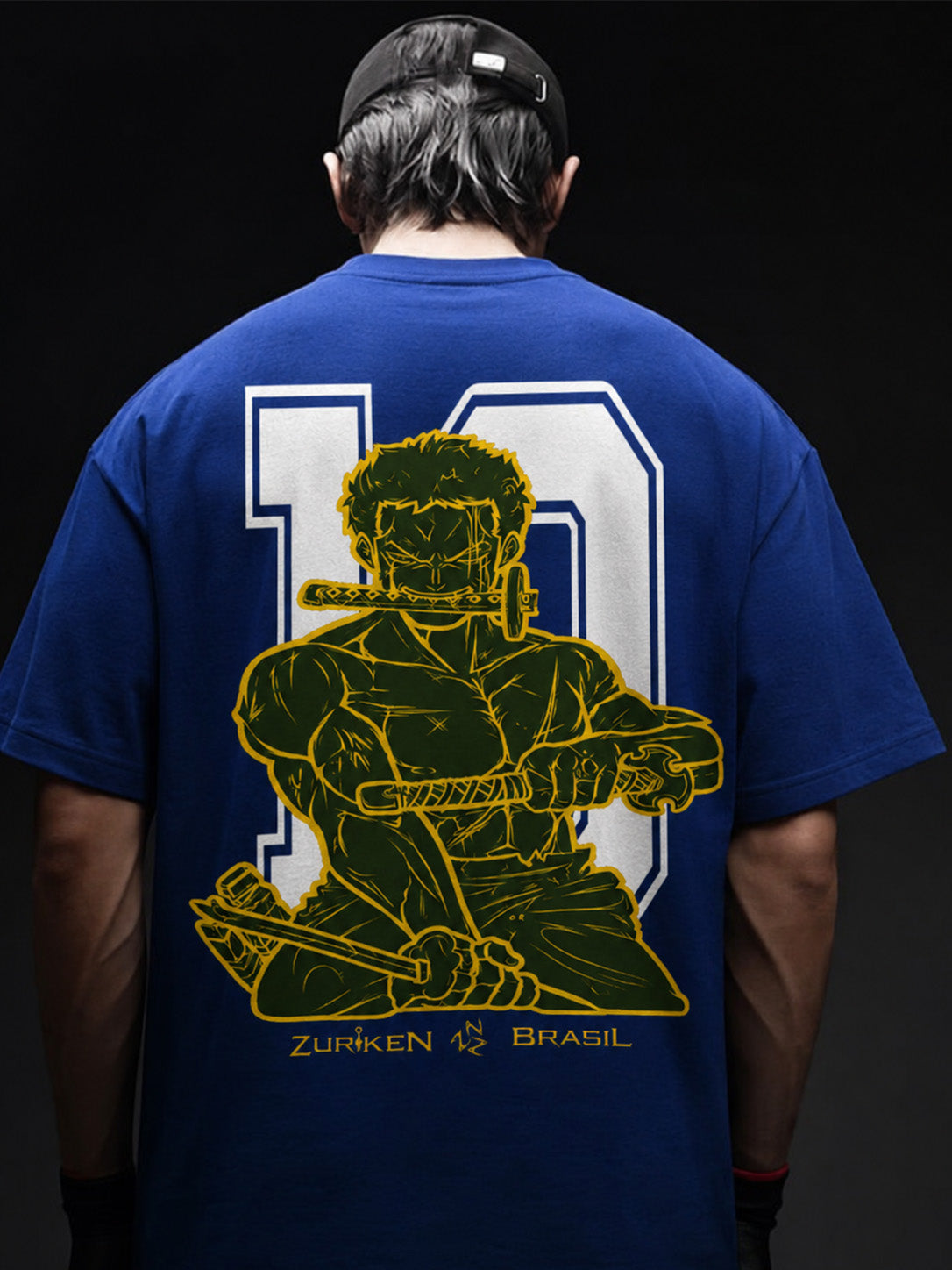 CAMISETA OVERSIZED PREMIUM ZORO X BRASIL