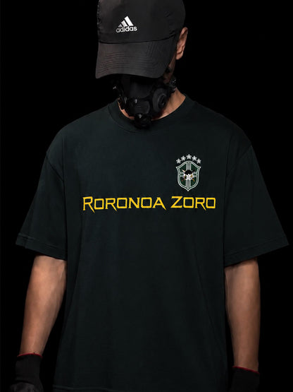 CAMISETA OVERSIZED PREMIUM ZORO X BRASIL