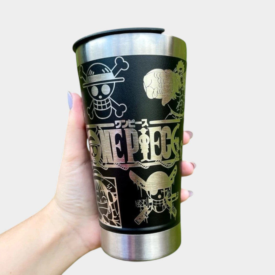 COPO TÉRMICO EXCLUSIVO FEITO A LASER ONE PIECE