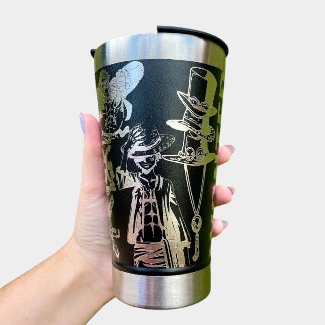 COPO TÉRMICO EXCLUSIVO FEITO A LASER ONE PIECE