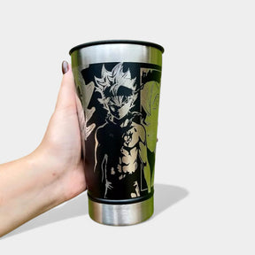 COPO TÉRMICO EXCLUSIVO FEITO A LASER BLACK CLOVER