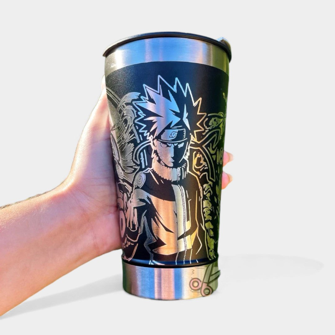 COPO TÉRMICO EXCLUSIVO FEITO A LASER NARUTO