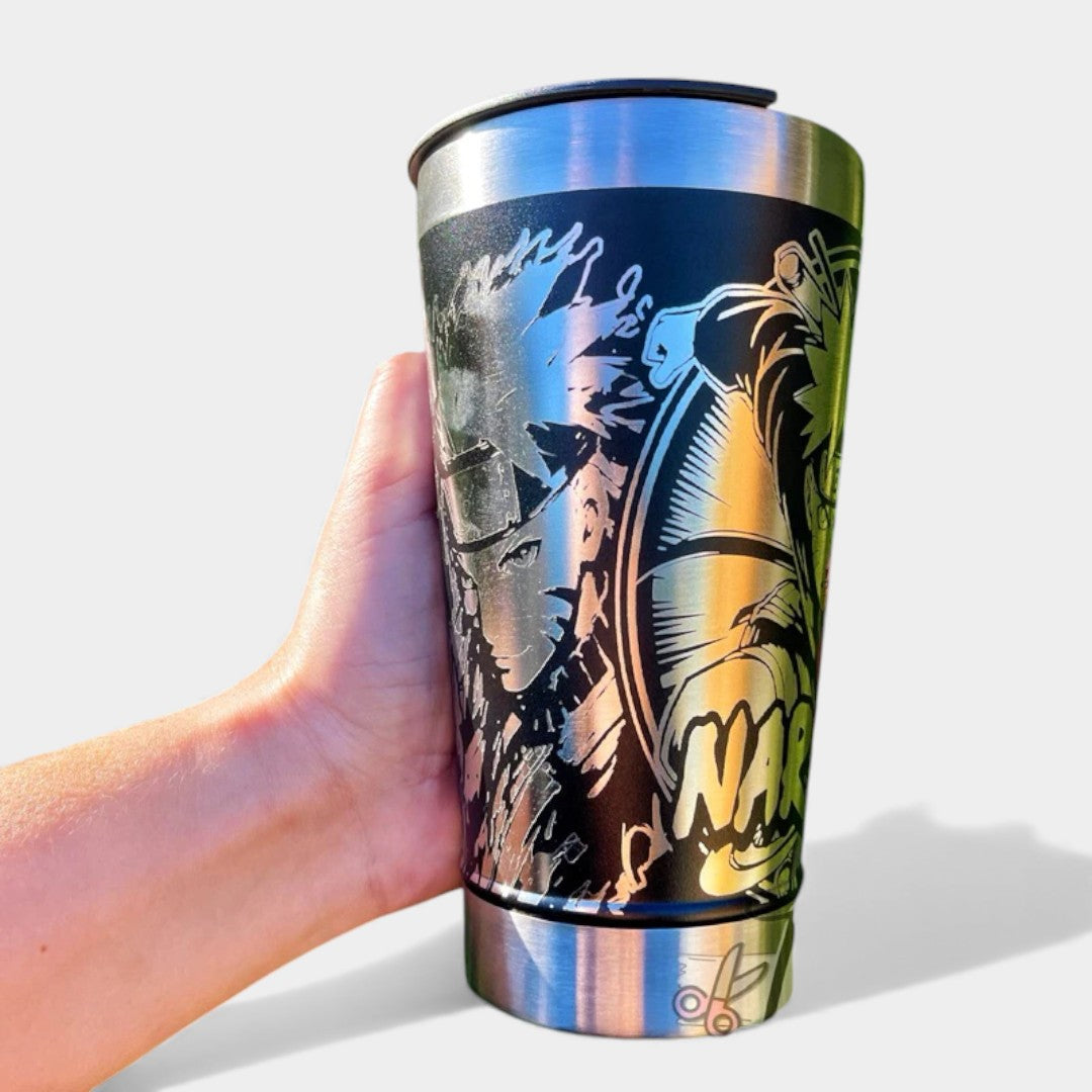 COPO TÉRMICO EXCLUSIVO FEITO A LASER NARUTO