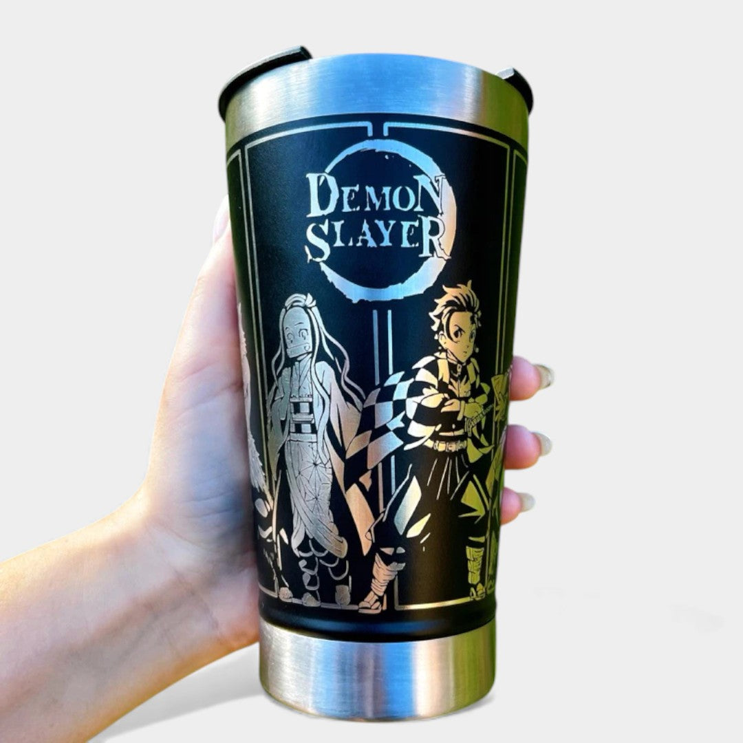 COPO TÉRMICO EXCLUSIVO FEITO A LASER DEMON SLAYER