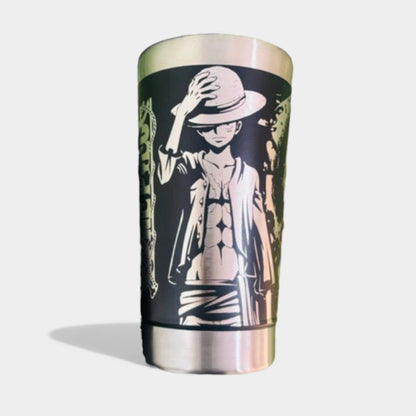 COPO TÉRMICO EXCLUSIVO FEITO A LASER LUFFY ONE PIECE