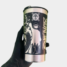 COPO TÉRMICO EXCLUSIVO FEITO A LASER LUFFY ONE PIECE