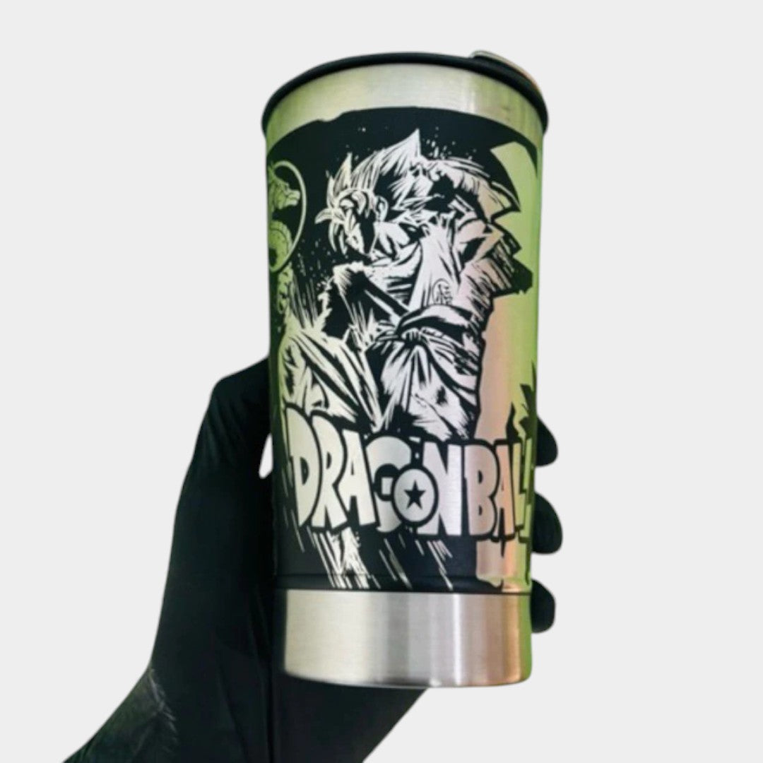 COPO TÉRMICO EXCLUSIVO FEITO A LASER DRAGON BALL