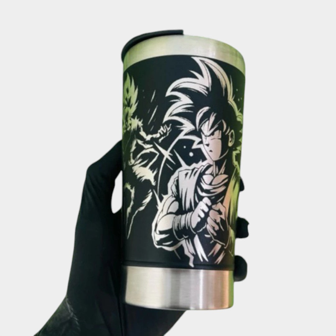 COPO TÉRMICO EXCLUSIVO FEITO A LASER DRAGON BALL