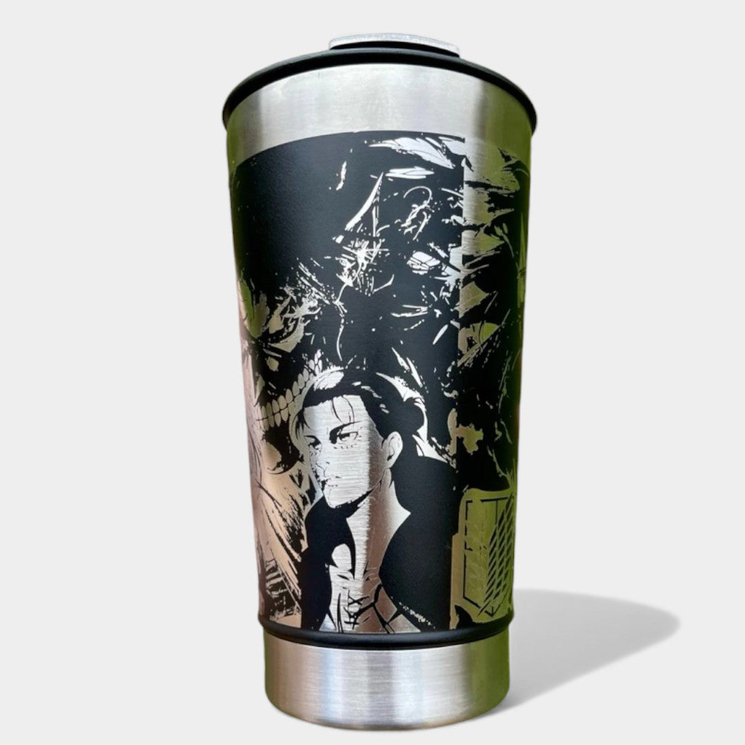 COPO TÉRMICO EXCLUSIVO FEITO A LASER ATTACK ON TITAN