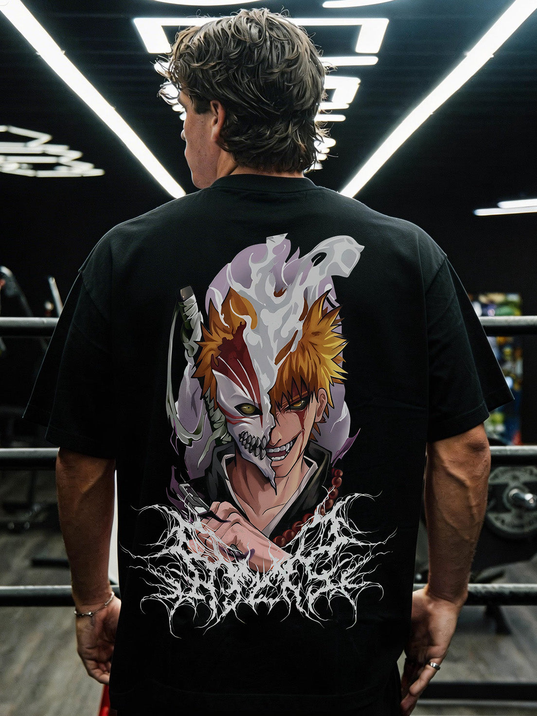 CAMISETA OVERSIZED PREMIUM BLEACH DARK ICHIGO
