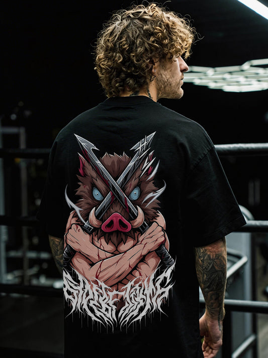 CAMISETA OVERSIZED PREMIUM INOSUKE DEMON SLAYER