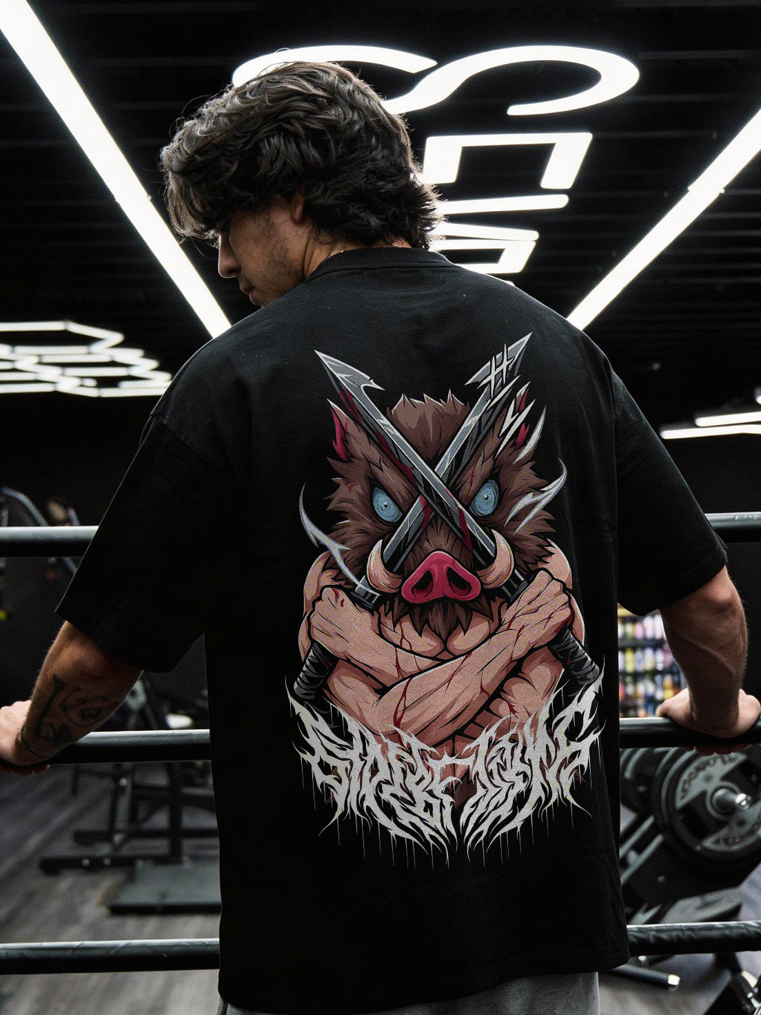 CAMISETA OVERSIZED PREMIUM INOSUKE DEMON SLAYER