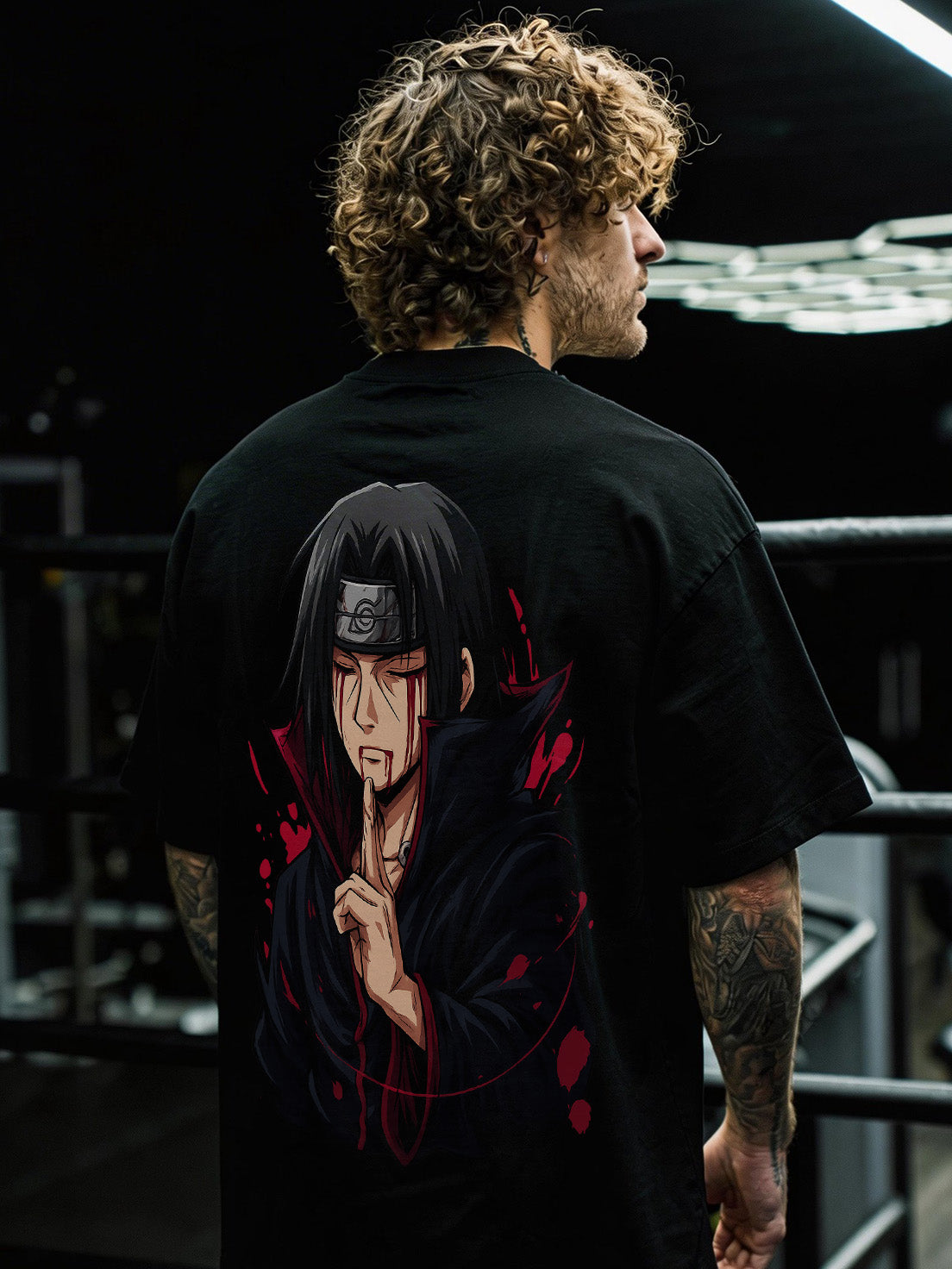 CAMISETA OVERSIZED PREMIUM NARUTO ITACHI