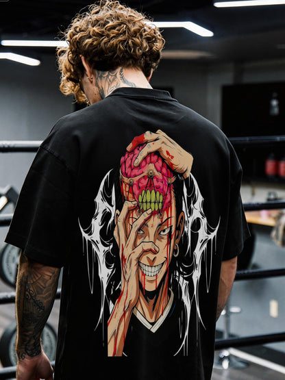 CAMISETA OVERSIZED PREMIUM JUJUTSU KAISEN KENJAKU MENTE