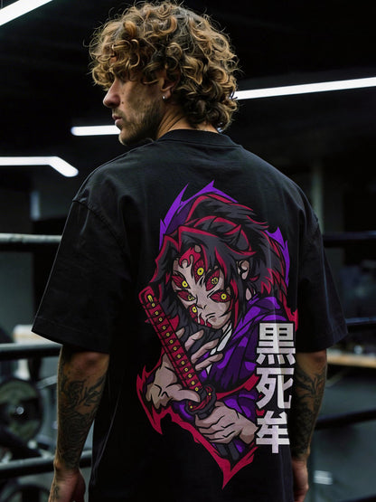 CAMISETA OVERSIZED PREMIUM DEMON SLAYER KOKUSHIBO