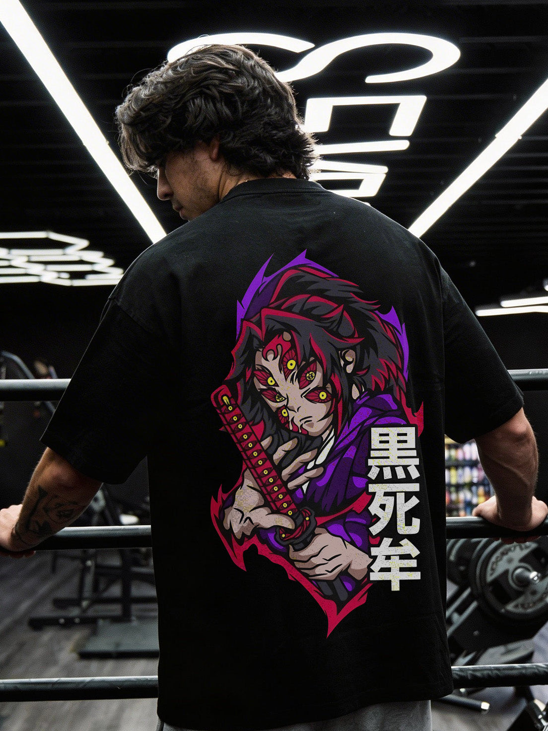 CAMISETA OVERSIZED PREMIUM DEMON SLAYER KOKUSHIBO