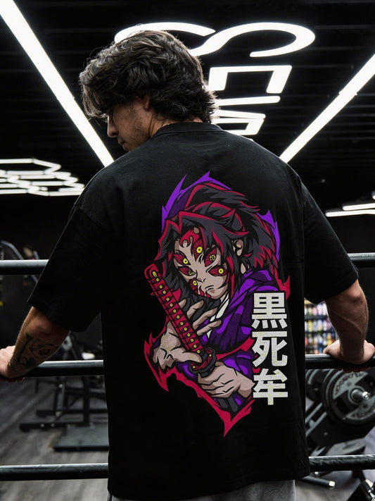 CAMISETA OVERSIZED PREMIUM DEMON SLAYER KOKUSHIBO
