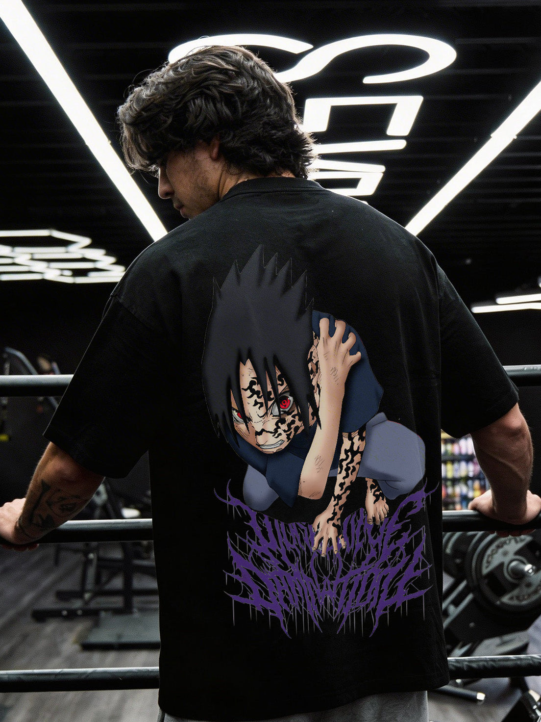 CAMISETA OVERSIZED PREMIUM NARUTO SASUKE