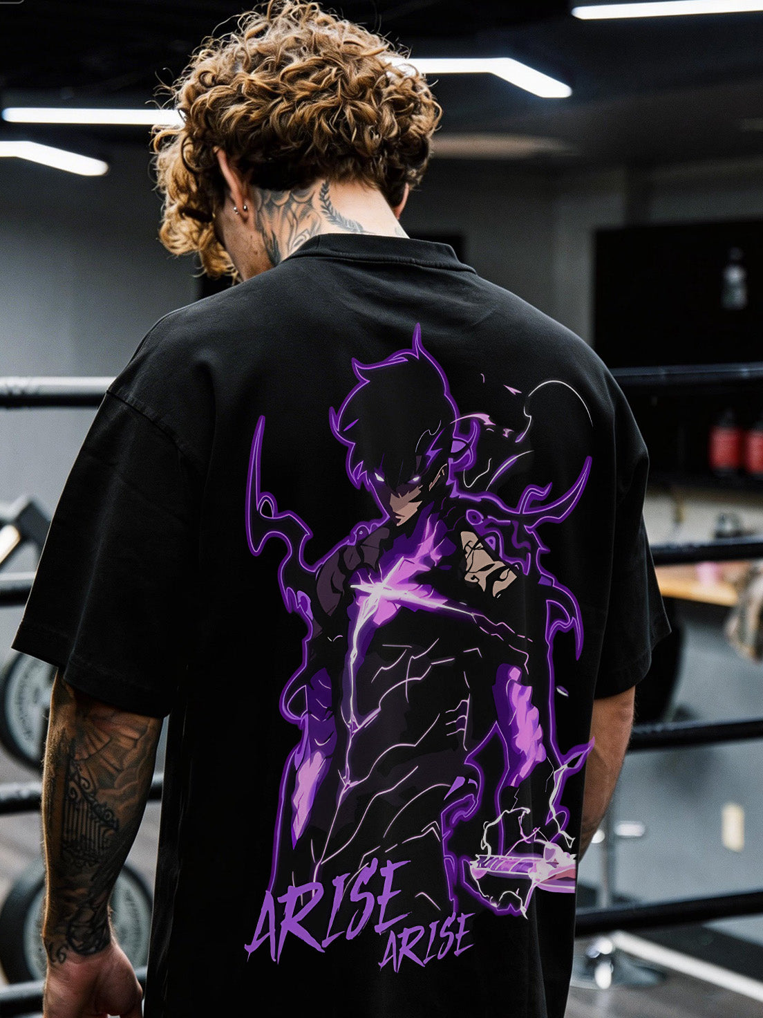 CAMISETA OVERSIZED PREMIUM SOLO LEVELING SUNG JIN-WOO